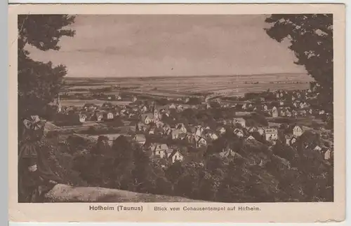 (67874) AK Hofheim i. Taunus, Blick vom Cohausentempel, 1942
