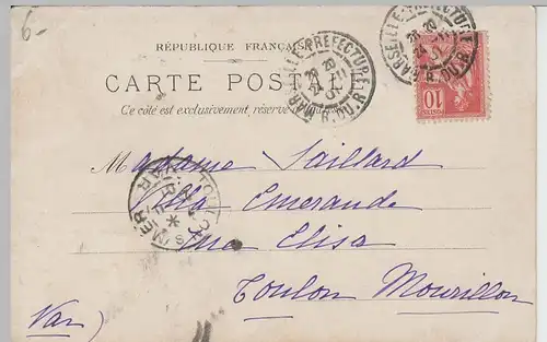 (67600) AK Marseille, Château du Pharo 1901