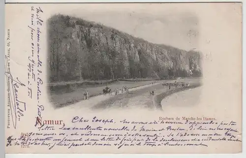 (67595) AK Namur, Rochers de Marche-les Dames 1899