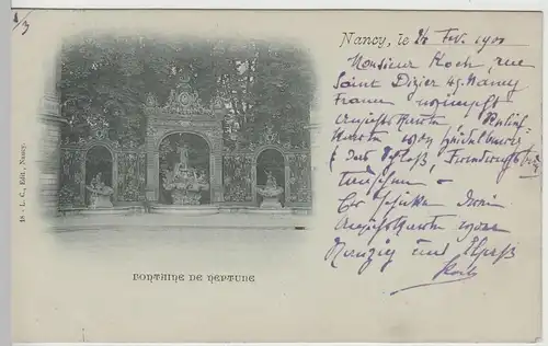 (67584) AK Nancy, Fontaine de Neptune 1901