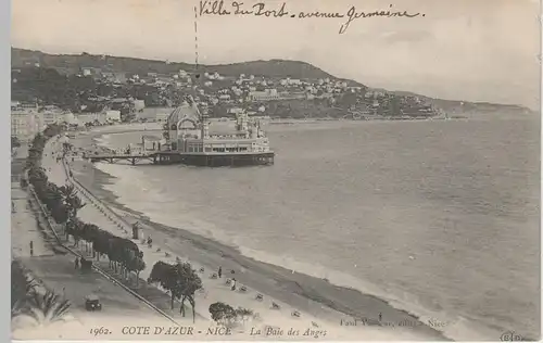 (67578) AK Nice, Nizza, Palais de la Jetee, La Baie des Anges, vor 1945