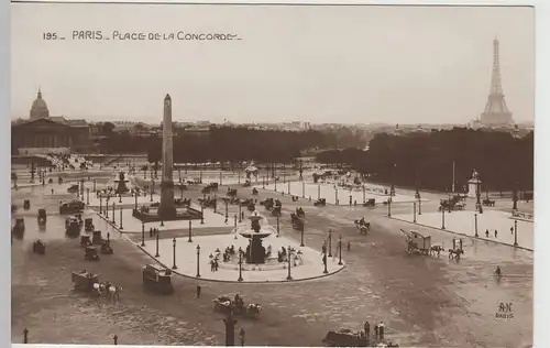 (67569) Foto AK Paris, Place de la Concorde, Obelisk von Luxor, vor 1945