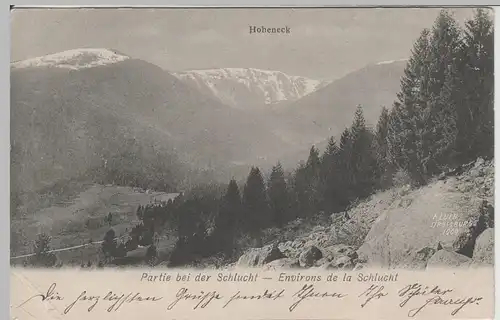 (67558) AK Col de la Schlucht, Schluchtpass, Hohneck, um 1904