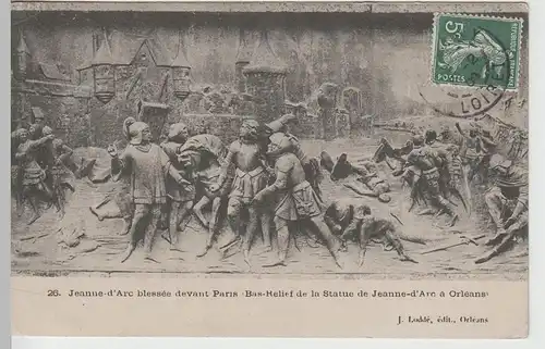 (67541) AK Orléans, Jeanne d’Arc Monument, Relief 1909