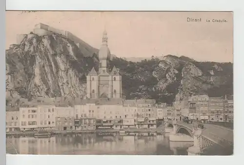 (67523) AK Dinant, Zitadelle, Kirche Notre-Dame, Feldpost 1915