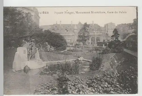 (67514) AK Liège, Lüttich, Square Notger, Monument Montéfiore 1915