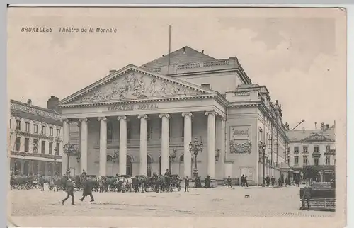 (67507) AK Brüssel, Bruxelles, Théâtre Royal de la Monnaie, Oper 1914