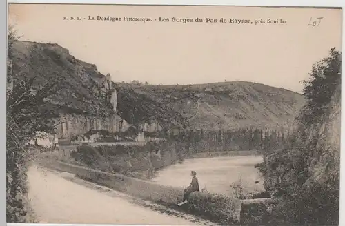 (67488) AK Les Gorges du Pas de Raysse, Dordogne, près Souillac, v. 1945