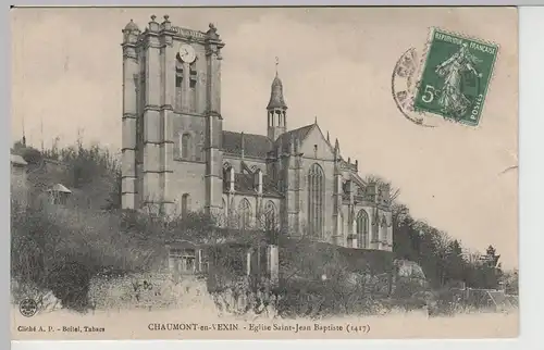 (67459) AK Chaumont-en-Vexin, Kirche, Eglise Saint-Jean-Baptiste, vor 1910