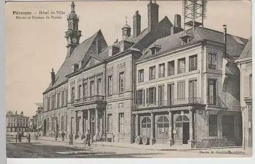 (67409) AK Péronne, Somme, Rathaus, Hotel de Ville, Musée, vor 1945