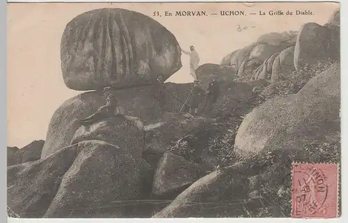 (67398) AK Morvan, Uchon, La Griffe du Diable, Teufelskralle 1907