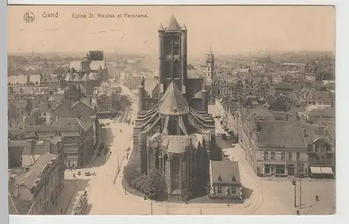 (67397) AK Gand, Gent, St.-Niklas-Kirche, Eglise St. Nicolas, Feldpost 1917