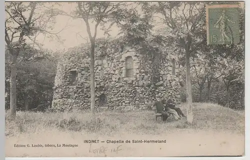 (67383) AK Indret, l’Ermitage de St. Hermeland, Chapelle, Kapelle, vor 1945