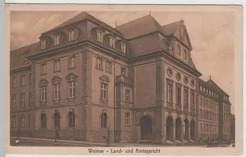 (67368) AK Weimar, Thür., Land- und Amtsgericht, vor 1945