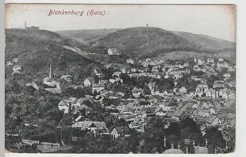 (67241) AK Blankenburg, Harz, Panorama 1911