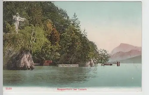 (67070) AK Meggenhorn, Vierwaldstättersee, Christusstatue 1907