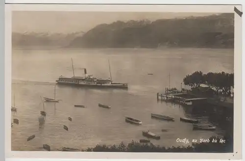(67020) Foto AK Ouchy, Lausanne, Raddampfer "La Suisse", vor 1945