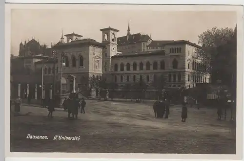 (67011) Foto AK Lausanne, Universität, vor 1945