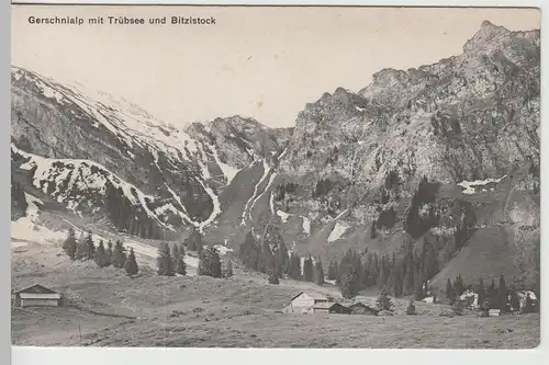 (66994) AK Gerschnialp mit Trübsee und Bitzistock, vor 1945