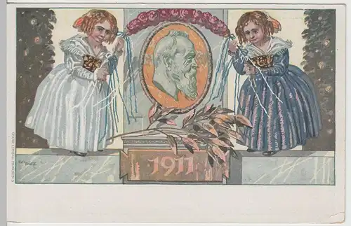 (66619) Motivganzsache 90. Geburtstag Prinzregent Luitpold v. Bayern 1911