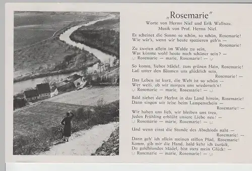 (66573) AK Liedkarte "Rosemarie" 1930er/40er