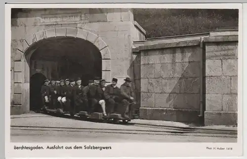 (66567) Foto AK Berchtesgaden, Ausfahrt aus dem Salzbergwerk