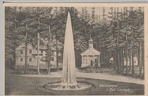 (66489) AK Waldrempel bei Bad Landeck (Lądek-Zdrój), 1910