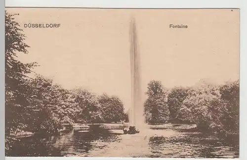 (66305) AK Düsseldorf, Fontaine, französische Karte vor 1945