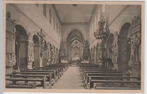 (66146) AK Aschaffenburg, Inneres der Stiftskirche, 1927