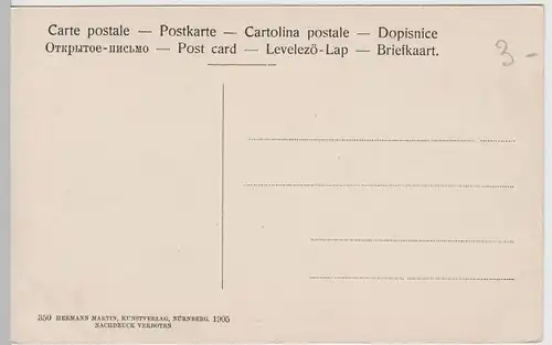 (65795) AK Nürnberg, Henkersteg, 1905