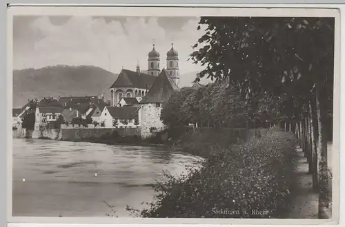 (65549) Foto AK Säckingen am Rhein, Blick zum Fridolinsmünster 1935