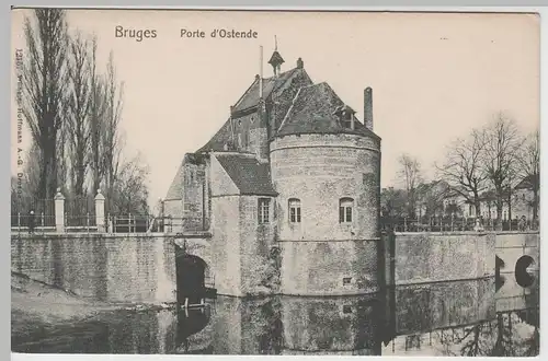 (65441) AK Bruges, Brügge, Porte d'Ostende, vor 1945