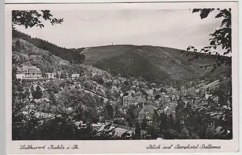 (65022-) Foto AK Ruhla, Blick auf Berghotel Bellevue, 1944