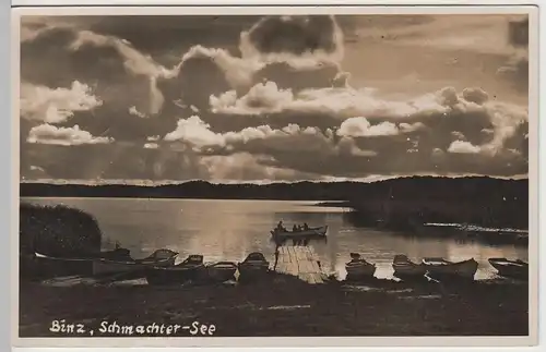 (64730) Foto AK Ostseebad Binz, Rügen, Schmachter See 1935