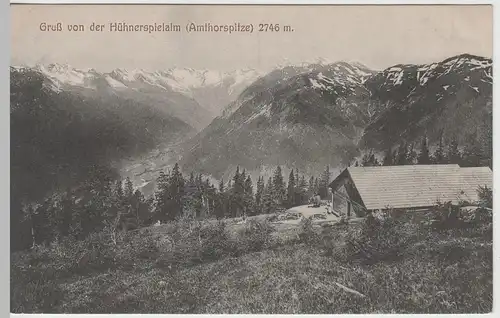 (65505) AK Hühnerspielalm, Amthorspitze 1913