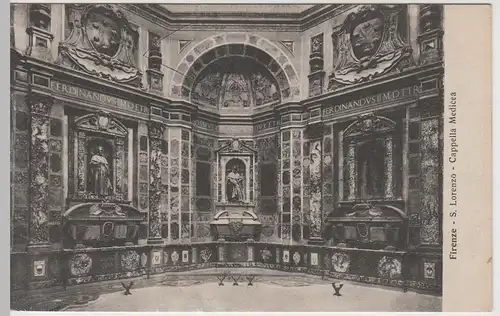(65504) AK Firenze, S. Lorenzo, Cappella Medicea vor 1945