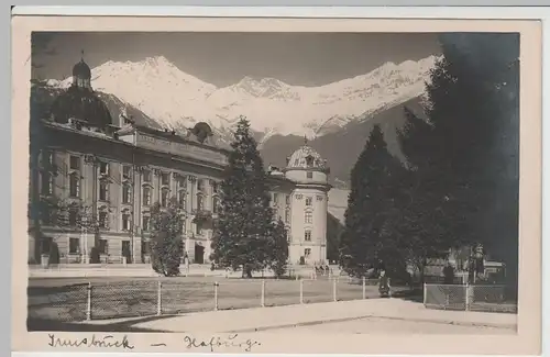 (65489) Foto AK Innsbruck, Hofburg 1923
