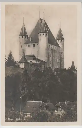 (65480) Foto AK Thun, Schloss, vor 1945