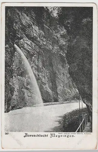 (65469) AK Meiringen, Aareschlucht bis 1905