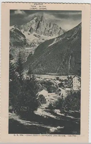(65453) AK Chamonix-Mont-Blanc, Lez Praz, vor 1945
