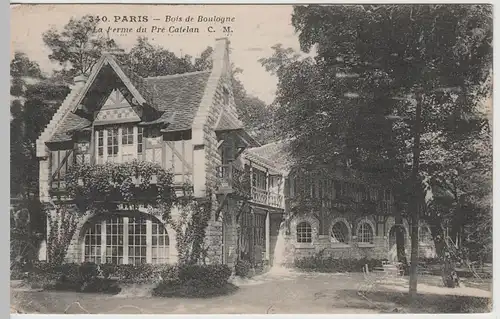 (65449) AK Paris, Bois de Boulogne, La ferme du Pré Catelan, 1920