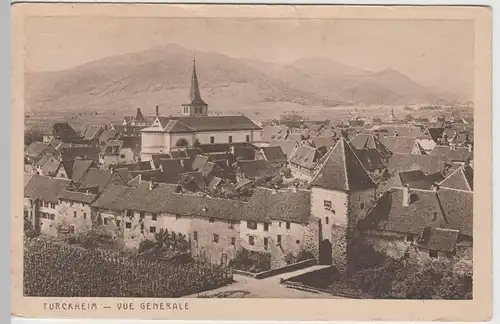(65448) AK Turckheim, Türkheim, vue générale, vor 1945