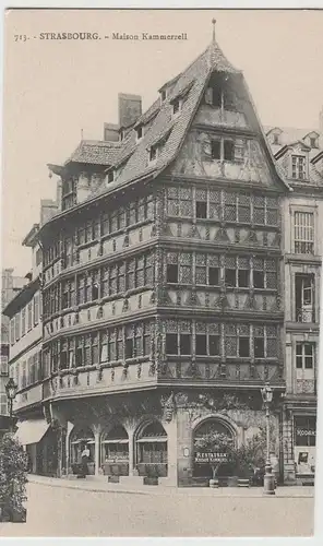 (65412) AK Strasbourg, Straßburg, Maison Kammerzell vor 1945
