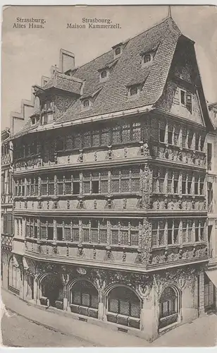 (65411) AK Strasbourg, Straßburg, Maison Kammerzell vor 1945