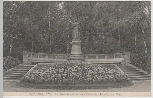 (65397) AK Luxembourg, Luxemburg, Le monument de la Princesse Amélie