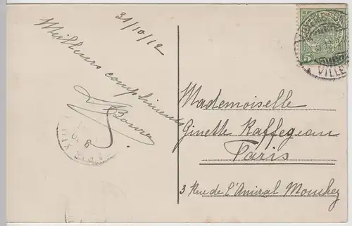 (65396) AK Luxembourg, Luxemburg, Le Trois Glands, Drei Eicheln 1912