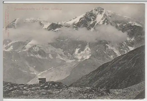 (65371) AK Suldental, Düsseldorferhütte und Ortler, 1905
