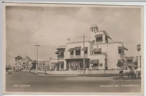 (65353) Foto AK Mexico, Colonia del Hipodromo 1930