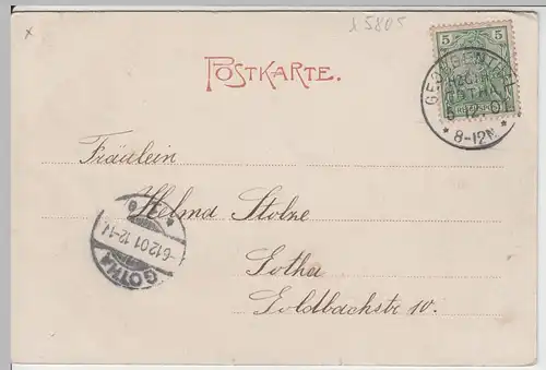 (65306) AK Gruss aus Georgenthal, Panorama 1901