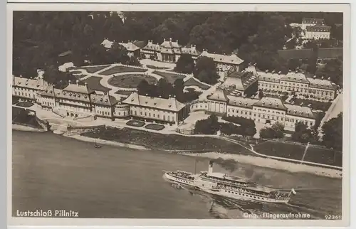 (65240) Foto AK Schloss Pillnitz bei Dresden, Fliegeraufnahme 1933-45